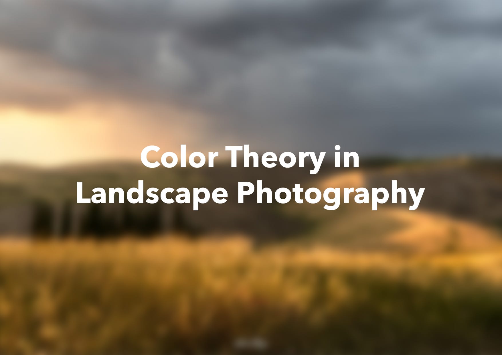 Example of color theory in landscape photography: an image showcasing complementary colors and color harmonies to create a visually striking impact.